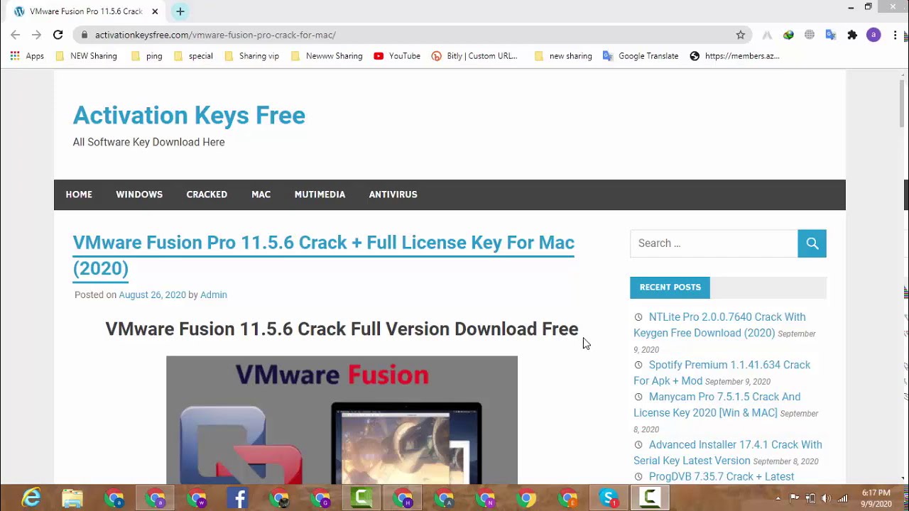 vmware fusion 10 license key free